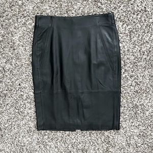 J. Crew Collection Lambskin No. 2 Pencil Skirt